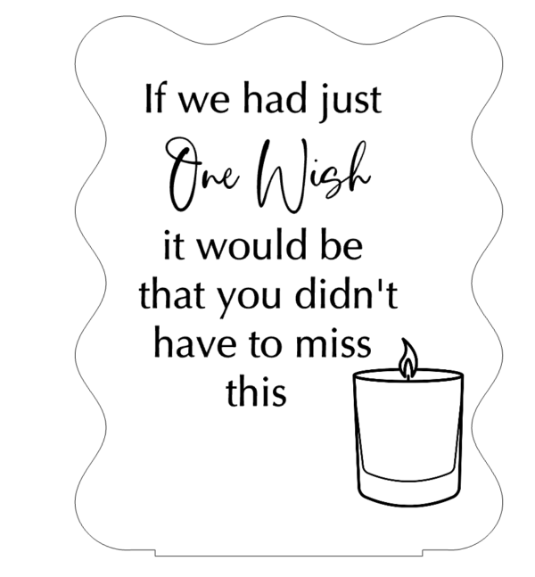 Acrylic Memorial Sign